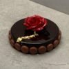 Entremet mousse chocolat orange